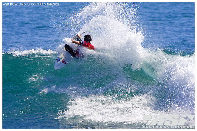 Dane Reynolds Boost Mobile Pro Day 4. Surfing Photo Credit ASP Tostee